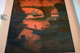 34 Crepusculo Twilight Painting By Quinquela Martin Teatro de la Ribera Theatre Outside La Boca Buenos Aires